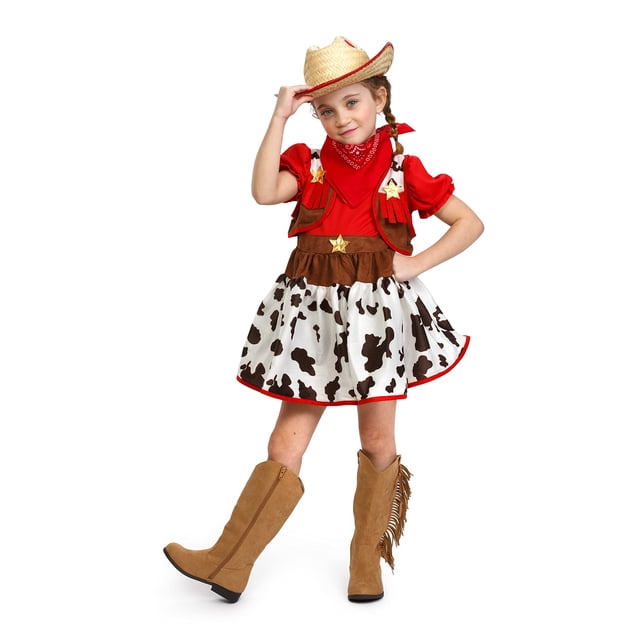 Disfraz de vaquera Dress Up America Wild West para niños