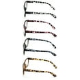 thumbnail image 3 of 4 Pairs Women Leopard Meow Reading Glasses - Fashion Clear Lens Readers Demi Tortoise +3.50, 3 of 4