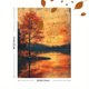 thumbnail image 3 of Qisvanset Framed Canvas Wall Art 12x16 Inch Ecclesiastes Beautiful Creation Fall Bible Art, 3 of 5