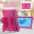 thumbnail image 6 of Butterfly Kids Case for Samsung Galaxy Tab S9 FE 5G 10.9"/ S9/ S8/ S7 11", Galaxy Tab A9+ Plus Case, Soft EVA Rotating Stand Lightweight Shockprof Kids Friendly Case Cover,Rose, 6 of 6