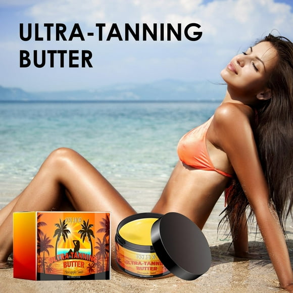 Intensive Tanning Accelerator Gel | Brown Self Tanner | Sunbed & Outdoor Use | Carrot-Infused Moisturizing Formula | All Skin Types | Fast-Absorbing | Long-Lasting Tan | 150g/5.3oz