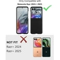 thumbnail image 2 of Case for Motorola Razr 2024/2025 - with Built-in Cover Screen Protector, Thin Hard Matte Polycarbonate Cover Phone Case for Moto Razr 2024/2025 - Black+Glass, 2 of 8