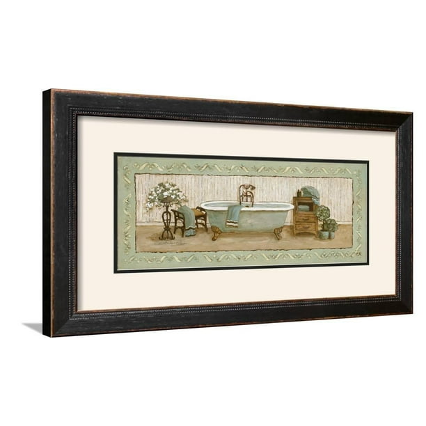 My Peaceful Bath I Framed Art Print Wall Art By Charlene Winter Olson 28x16 Walmart Com Walmart Com