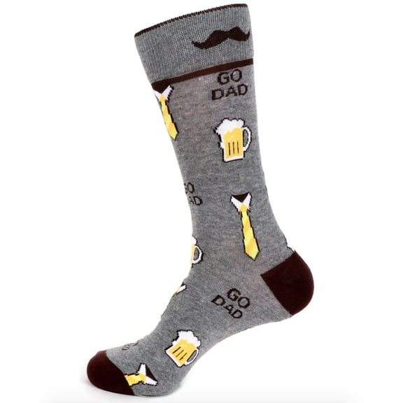 Urban-Peacock Men's Novelty Fun Socks - Go Dad - 1 Pair