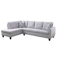 thumbnail image 2 of MAYEERTY Grey Modern 3-Piece Couch Neutral Clean Versatile Living Room Decor, 2 of 9