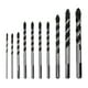 thumbnail image 1 of Juego de Brocas Shamjiam Taladro Triangular 10 Piezas Broca de Carburo, 1 of 5