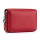 thumbnail image 1 of Bolso para tarjetas con cremallera de piel de vaca para hombre de Laklulu, con cepillo antirrobo RFID, 1 of 5