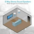 thumbnail image 5 of Open Box Pyle 8 Inch 2 Way Home Speakers System Audio Stereo (Pair) (5 Pack), 5 of 7