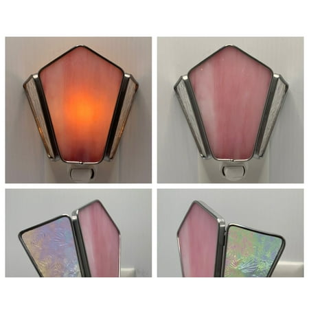 

Sconce with Side-Lite Stained Glass Nightlight