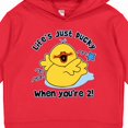 thumbnail image 3 of Inktastic Life's Ducky 2nd Birthday Toddler Hoodie, 3 of 4