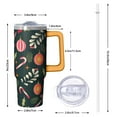 thumbnail image 2 of 30oz Winter Tumbler with Lid and Straw, Stainless Steel Cup with Handle Plaid Travel Coffee Mug, Christmas Gifts, 2 of 5