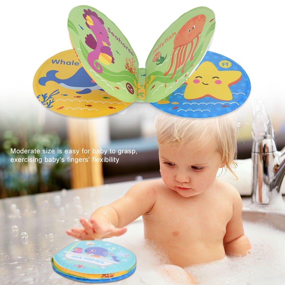 Baby Child Educational Waterproof Bath Book Baby Children Early Learning Cartoon Cloth Books