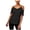 Black, variant on bar III Womens Draped Knit Blouse, Pink, XX-Small
