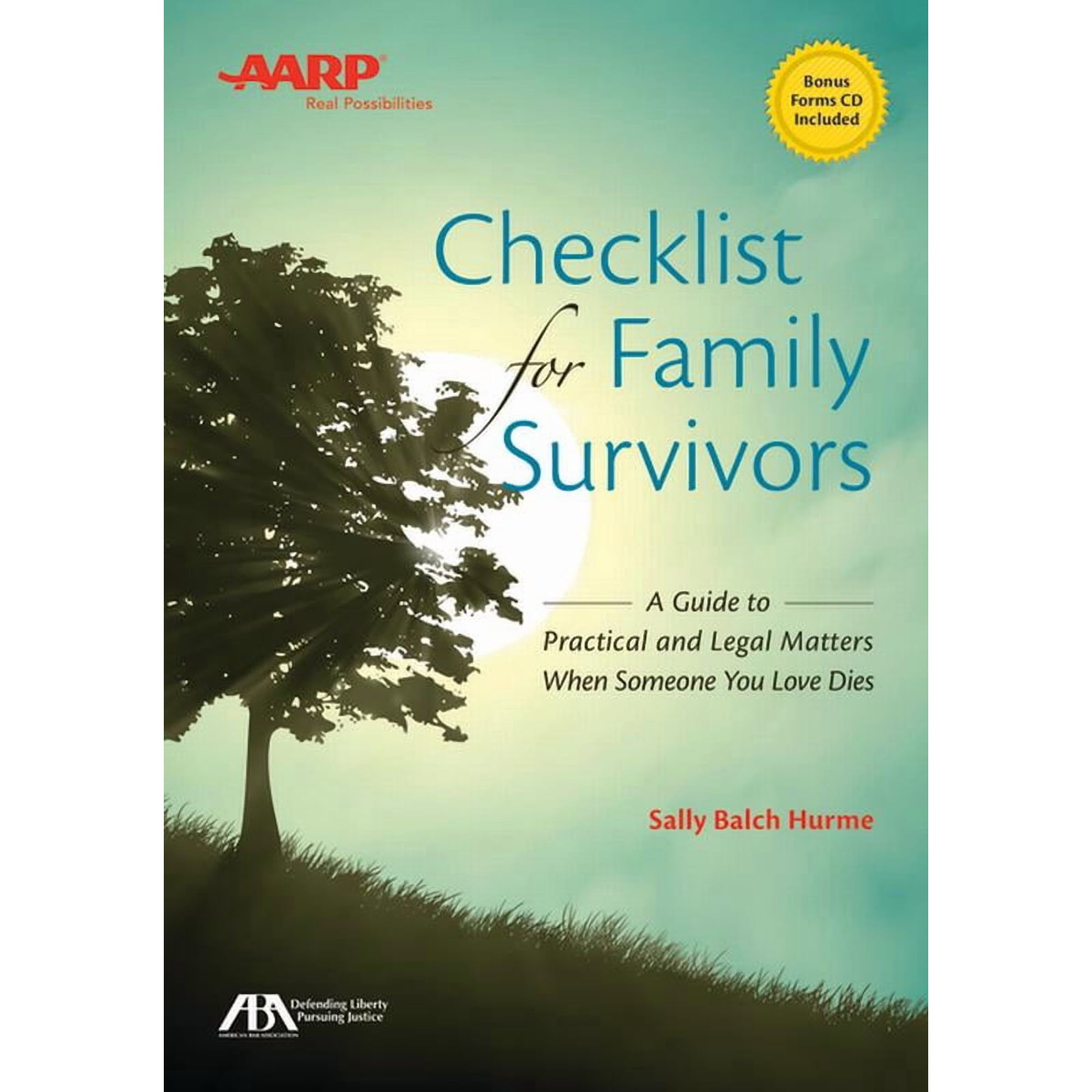 Aba/AARP Checklist for Family Survivors: A Guide to Practical and Legal Matters When Someone You Love Dies (Paperback)