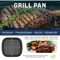 thumbnail image 3 of Air Fryer Grill Pan Accessory Compatible with Costzon, Philips, Dash, , Gourmia, , Secura, Willsence, Kuppet, 1EasyLife, Bagotte +More, 3 of 6