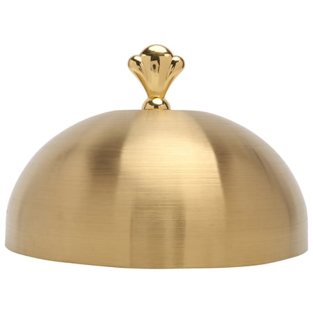 1PC Stainless Steel Steak Cover Western Food Supply Ball Shape Cover (Golden)