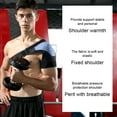 thumbnail image 2 of mmirethe Rubber Shoulder Brace Breathable Dual Layer Adjustable Thermal Unisex Replacement Left Right Sweat Absorbent Support Black, 2 of 6