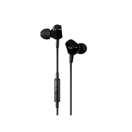 Monoprice Triple Driver Earbuds Headphones With In-line Microphone And 1-Button Control, 2 Balanced (Best Triple Driver Iem)