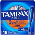 thumbnail image 1 of Tampones Tampax Pearl para Flujo Súper Abundante, 16 pzas, 1 of 5