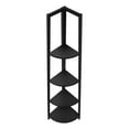 thumbnail image 6 of Monarch Specialties Bookshelf, Etagere, Corner, 4 Tier, 60"H, Office, Bedroom, Black Laminate, 6 of 9
