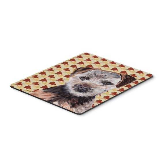 "Norfolk Terrier Puppy Fall Leaves Mouse Pad Hot Pad or Trivet"