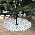 thumbnail image 2 of FMSHPON Doodle Print Xmas Christmas Tree Skirt Stand Mat for Holiday Party Decoration Indoor Outdoor 36 inches, 2 of 3