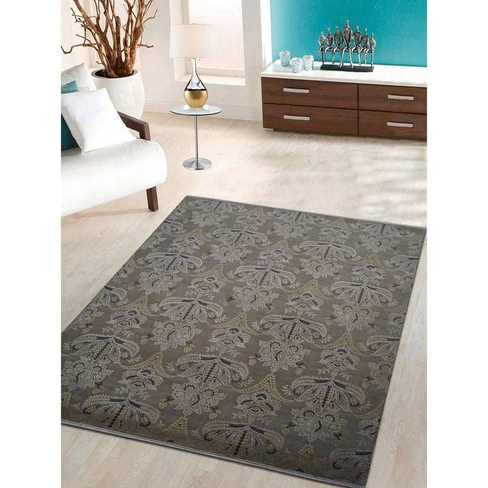 Rugsotic Carpets Hand Knotted Persian Wool And Silk 8'x10' Area Rug