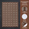 thumbnail image 3 of REGALWOVEN Geometric Door Mat Indoor Outdoor Waterproof Welcome Mat for Front Door, Non-Slip Entryway Rug, Washable Floor Mat Bark Brown 32" x 20", 3 of 6
