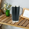 thumbnail image 1 of Tasse de Voyage en Acier Inoxydable Isolée 20oz avec Poignée pour une Utilisation Sécuritaire comme Porte-Gobelet de Voiture, 1 of 6