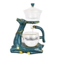 thumbnail image 1 of veasfak Glass 350ml Teapot Tea Cup Set Infuser Water Tea Dripping Cup Bowl Kungfu Glass Tea Set Semi Automatic Glass Teapot Fragrant oolong Tea Maker, 1 of 9