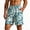 White#04, variant on Zynoxe Summer Shorts for Men with Pockets Adjustable Drawstring Waist Men's Knee Length Shorts Fashion Hawaii Printed Casual Beach Shorts Comfy Breathable Quick-Dry Swim Trunks M