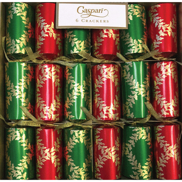 Caspari Set Of 6 Acanthus Trellis Christmas Crackers Walmart Com Walmart Com