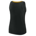 thumbnail image 3 of Women's Logo Athletic Black Pittsburgh Steelers Stellar Win V-Neck Tank Top, 3 of 3