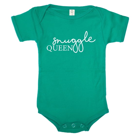 Snuggle Queen Baby Girl one piece, Funny Baby Rompers for Girls - Jade CA165BABY S4 3-6