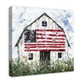 thumbnail image 2 of Creative Products White Rustic Patriotic Barn I 24 x 24 Canvas Wall Art, 2 of 5
