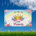 thumbnail image 4 of Once Upon a Time A Little Princess Themed Background, Rainbow Crown Floral Banner, Party Decoration, Birthday Party Supplies, Photography Props, Girls Party Decor, 4 of 7