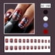 thumbnail image 1 of Uñas postizas con la bandera del Día de la Independencia, 24 parches para uñas, 1 of 6