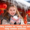 thumbnail image 3 of Gants d'Hiver pour Enfants de 6 à 10 Ans, Unisexes, Réversibles, avec Rabat, Chauds, Tricotés, Sans Doigts, Chauds et Élastiques.,2,B, 3 of 7