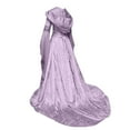 thumbnail image 5 of Oksale Womens Medieval Hooded Corset Dresses Renaissance Lace Up Dress with Hood Vintage Floor Length Dresses Square Neck Dress for Party Elegant Dresses Purple, 5 of 8