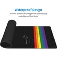 thumbnail image 4 of LGBT Gay Pride Rainbow Gaming Mouse Pad Pride Large Mouse Pad (31.5x11.8 Inch) Non-Slip Rubber Base Large Desk Mat Desk Protector for Home Office Gaming Work, 4 of 6
