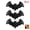 Black3, variant on Black Woven Bamboo Bat Wall Art Decor, Halloween Festive Hanging Ornament, Spooky Holiday Wall Decoration for Living Room, Porch, Entryway, Bedroom, Indoor Home & Party Accent, Black2