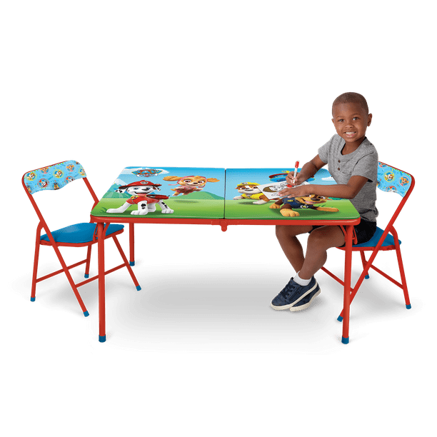 paw patrol folding table and chairs