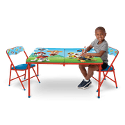 Paw Patrol Children's Large Folding Table with Washable Surface Comes with 2 Chairs