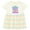 Natural with Stripes, variant on Inktastic Some Bunny is Going to Be a Big Sister with Bunny Ears and Flowers Girls Baby Dress