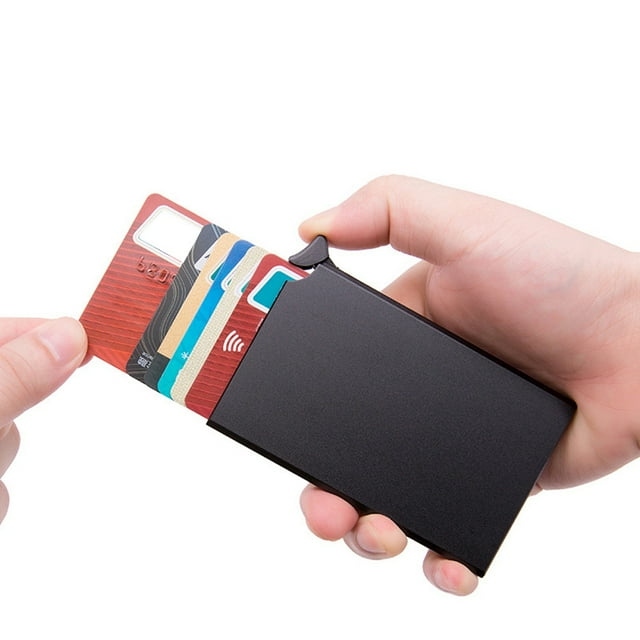 Card Holder,Aluminum Alloy RFID Anti-Theft Business Card Case Bank Card Box Industry-Leading Standards
