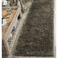 thumbnail image 4 of SAFAVIEH Toronto Deasun Solid Polyester Shag Area Rug, Mushroom, 4' x 6', 4 of 11