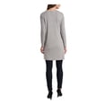 thumbnail image 2 of VINCE CAMUTO Womens Gray Cut Out Darted Asymmetrical Heather Long Sleeve Round Neck Tunic Top M, 2 of 2