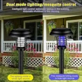thumbnail image 4 of Solar Mosquito Killer With 2 Light Mode Outdoor Waterproof Led Light Bug Zapper Mosquito Trap Lamps For Garden Lawn Camping, 4 of 9