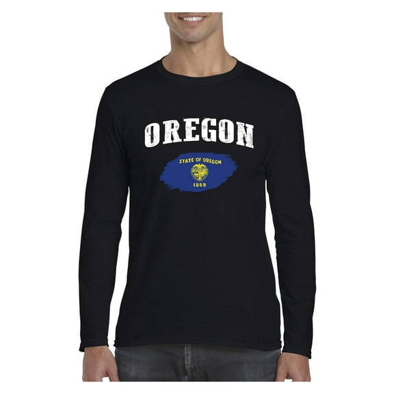 Mens Long Sleeve T-Shirts - Oregon