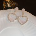 thumbnail image 1 of Pendientes de flor de mariposa de cristal azul degradado con aguja plateada, pendientes de verano pequeños y frescos con temperamento, pendientes dulces de moda, 1 of 6